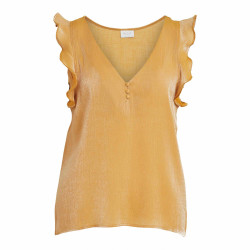 Haut sm jaune 14067188 Femme VILA marque pas cher prix dégriffés destockage