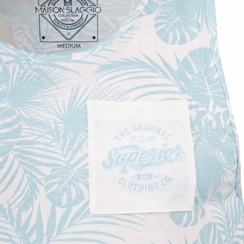 Debardeur imprime Monro Homme BLAGGIO marque pas cher prix dégriffés destockage Debardeur imprime Monro Homme BLAGGIO marque pas cher prix dégriffés destockage