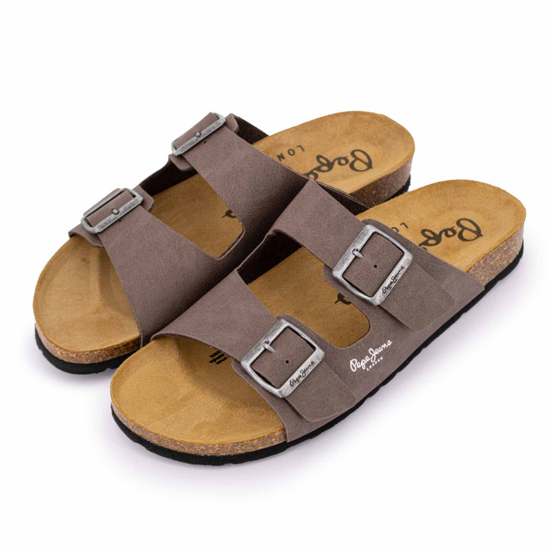 Mule boucle plate uni Homme PEPE JEANS marque pas cher prix dégriffés destockage