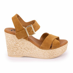Sandale compensee serraje muscade 66493 t36/40 Femme BIOSTOCK marque pas cher prix dégriffés destockage Sandale compensee serraje muscade 66493 t36/40 Femme BIOSTOCK marque pas cher prix dégriffés destockage