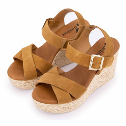 Sandale compensee serraje muscade 66493 t36/40 Femme BIOSTOCK marque pas cher prix dégriffés destockage Sandale compensee serraje muscade 66493 t36/40 Femme BIOSTOCK marque pas cher prix dégriffés destockage