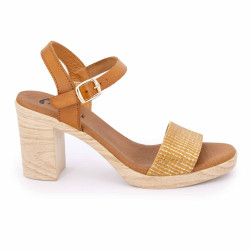 Sandale a talon raphis 73299 t36/41 Femme BIOSTOCK marque pas cher prix dégriffés destockage