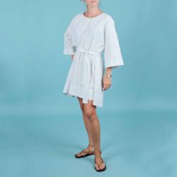 Robe manches 3 4 100 coton Femme AMERICAN VINTAGE prix d griff