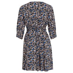 Robe courte manches 3/4 imprimée floral 14087637 3815 Femme VILA Robe courte manches 3/4 imprimée floral 14087637 3815 Femme VILA