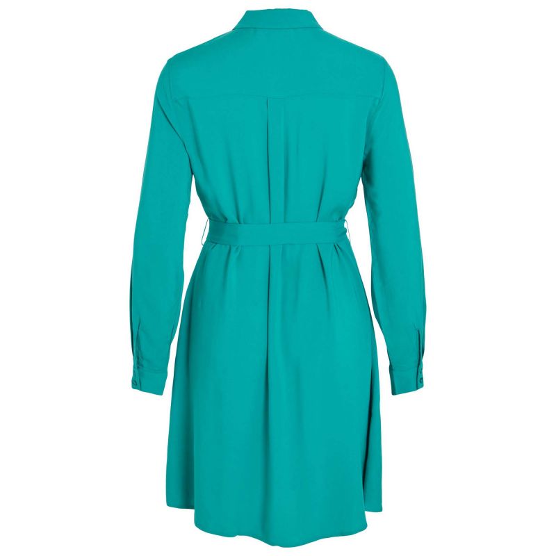 Robe chemise mi-longue avec centure 14067410 3963 Femme VILA Robe chemise mi-longue avec centure 14067410 3963 Femme VILA
