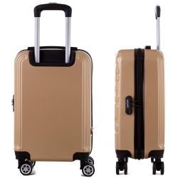 VALISE GALINA PC13490-3PGD ROSE POUDRE TAILLE L (75CM)
