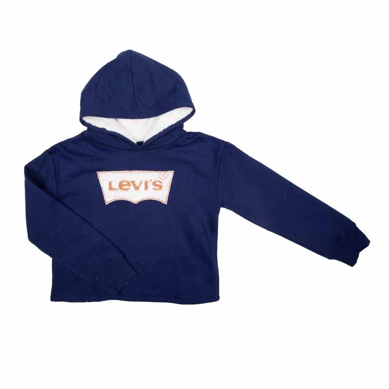 Sweat a capuche ml bleu 10/16 ans 4ee232-b9g girl Enfant LEVI'S