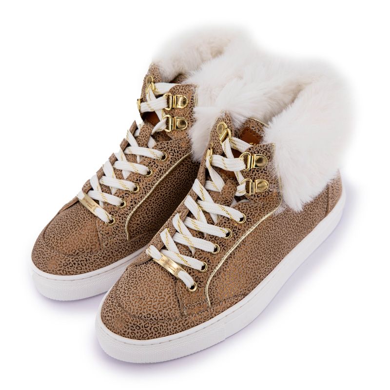 Botte col fourré roadster léopard c077079 Femme LES TROPEZIENNES PAR M.BELARBI