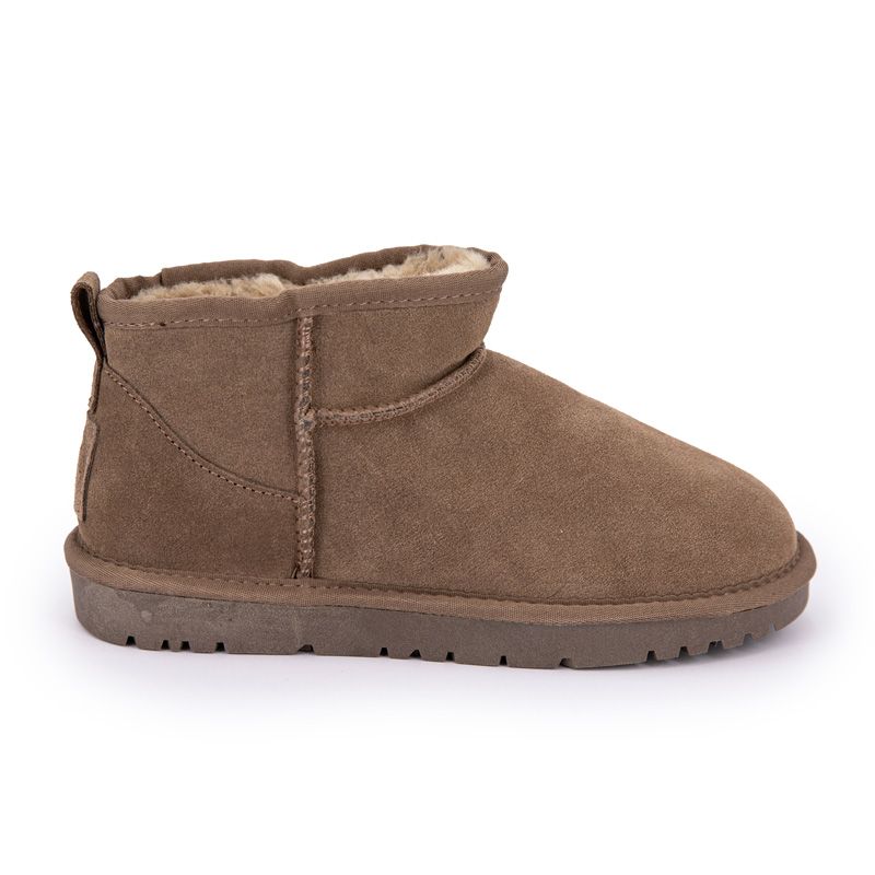 Bottines basses fourrées tige cuir doublées synthétique Femme KELARA
