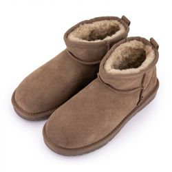 Bottines basses fourrées tige cuir doublées synthétique Femme KELARA