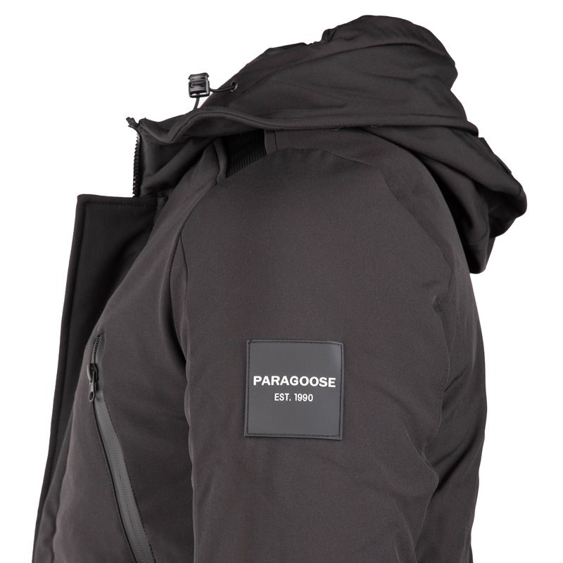 Parka baryo noir Homme PARAGOOSE