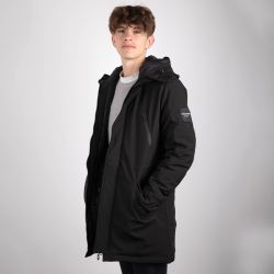 Parka à capuche Baryo noire Homme PARAGOOSE