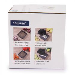 Trancheuse legumes 4 lames inox 267mmx114mmx96mm 655g chop01 Mixte CHEFFINGER