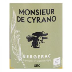 AOP BERGERAC BLANC SEC BIO 2021 MONSIEUR DE CYRANO 12% 75CL AR11964 AOP BERGERAC BLANC SEC BIO 2021 MONSIEUR DE CYRANO 12% 75CL AR11964