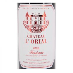 AOC BORDEAUX ROUGE 2020 CHATEAU L'ORIAL 13.5% 75CLAR12406