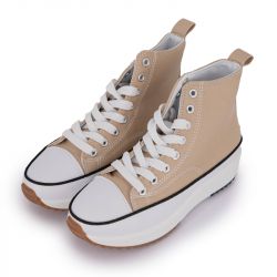 Basket montante toile bayane Femme MANOUKIAN Basket montante toile bayane Femme MANOUKIAN
