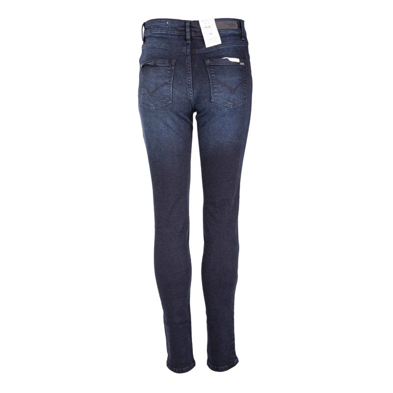 Jean slim foncé femme best sale