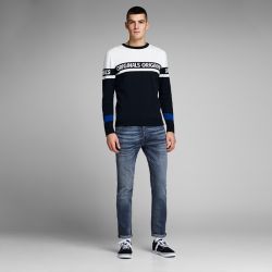 Jeans slim bleu denim jwhtim jjoriginal 12214816 4080 Homme JACK & JONES Jeans slim bleu denim jwhtim jjoriginal 12214816 4080 Homme JACK & JONES