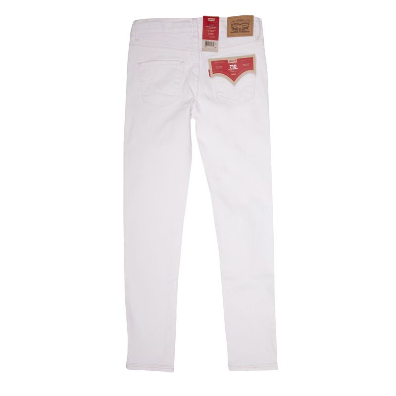 Jean 710 super skinny blanc Enfant LEVI S a prix degriffe