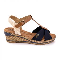 Sandale compense navy 74r0172004 t36-41 Femme ROMIKA