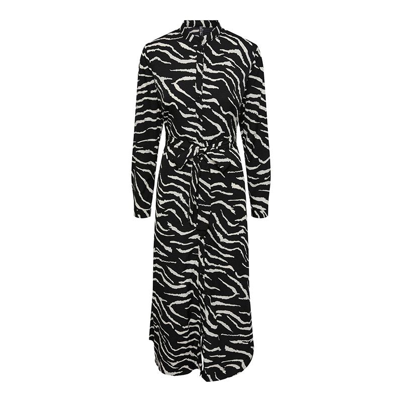 Robe manche 3/4 pcasti noir 17144211 3924 Femme PIECES