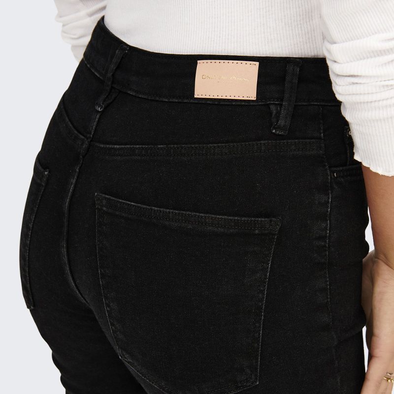 Jean slim noir femme best sale