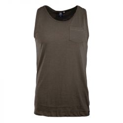 Debardeur slub uni avec poche malabar Homme BLAGGIO