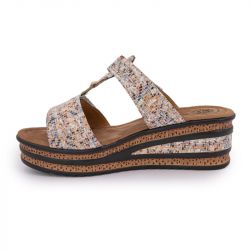 Mule a scratch compense beige multi 74r0182002 t36-41 Femme ROMIKA Mule a scratch compense beige multi 74r0182002 t36-41 Femme ROMIKA