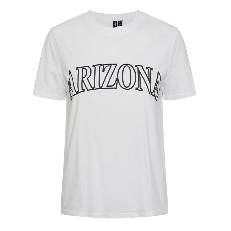 Tee shirt mc pcfreya blanc 17145504 3924 Femme PIECES