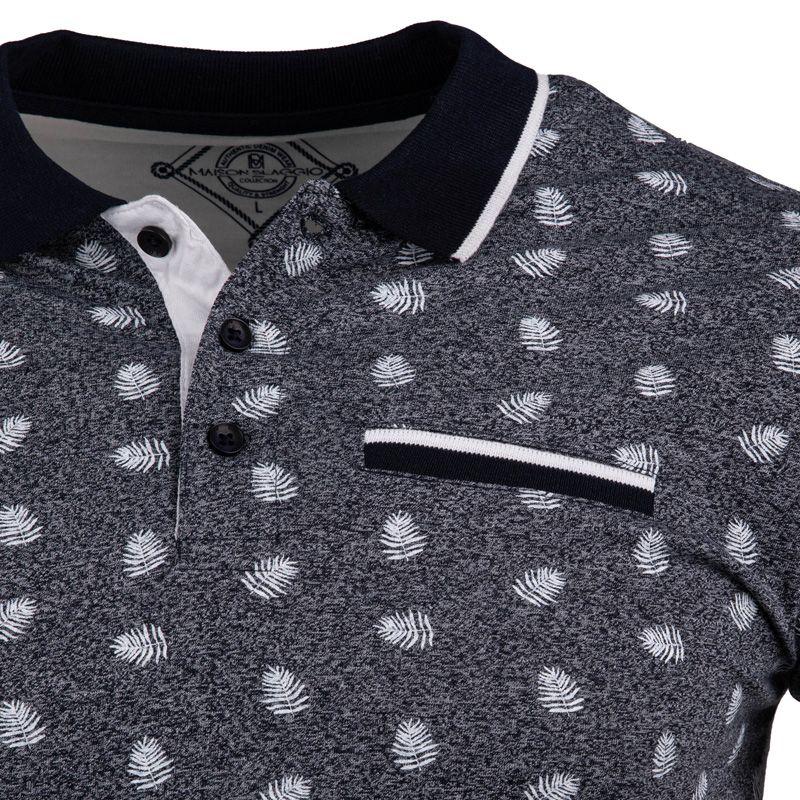 Polo micromotifs jersey 50% coton 50% polyester assor 24 philipo Homme BLAGGIO Polo micromotifs jersey 50% coton 50% polyester assor 24 philipo Homme BLAGGIO