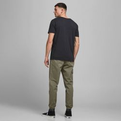 Tee shirt jwhben split neck noir 12222324 4080 Homme JACK & JONES Tee shirt jwhben split neck noir 12222324 4080 Homme JACK & JONES