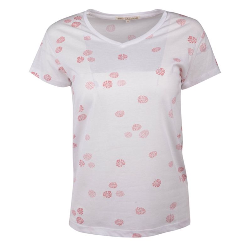 Tee shirt vaiana col v motif Femme TED LAPIDUS