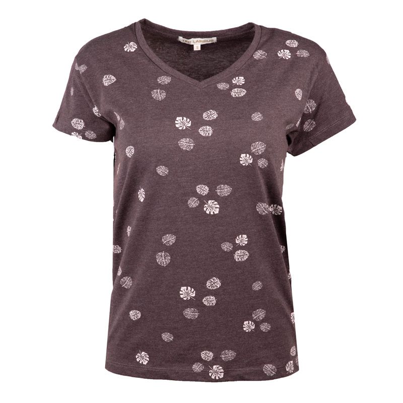 Tee shirt vaiana col v motif Femme TED LAPIDUS