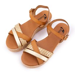 Sandale plateforme multi avellana 63576 36-41 Femme BIOSTOCK