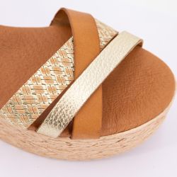 Sandale plateforme multi avellana 63576 36-41 Femme BIOSTOCK