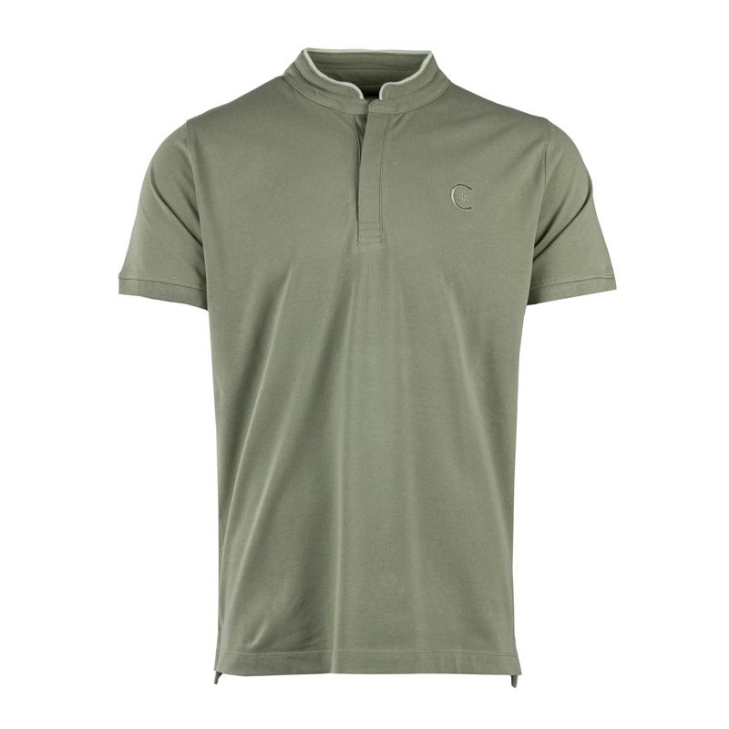 Polo manches courtes col mao firenza Homme CERRUTI Polo manches courtes col mao firenza Homme CERRUTI