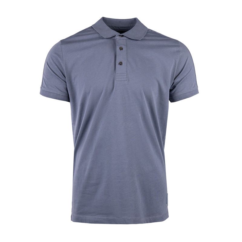 Polo manches courtes coton doux bande logo épaule ballabile Homme CERRUTI