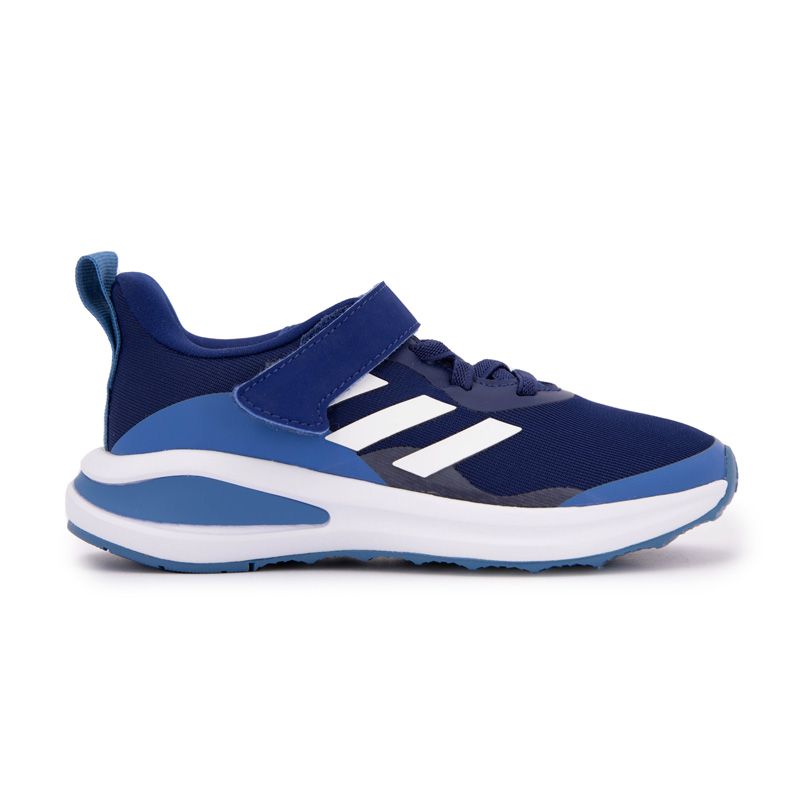 Baskets running Fortarun a lacets et scratch bleu Enfant ADIDAS a