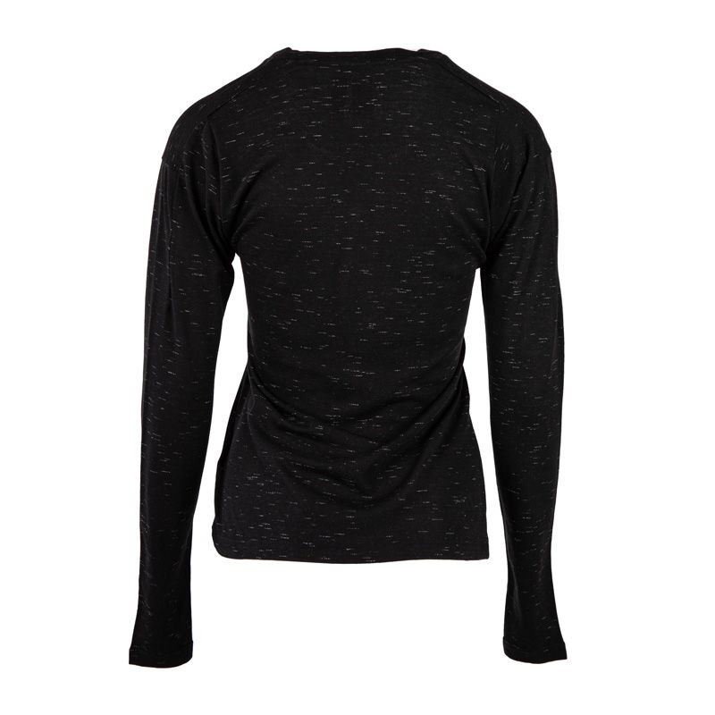 Tee shirt manches longues de sport noir Femme ADIDAS a prix degriffe