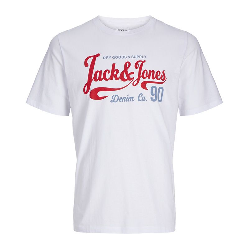 Tee shirt mc jwhmoon blanc 12263406 4058 Homme JACK & JONES