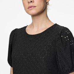 ROBE PCMIMI SS O-NECK SHORT DRESS BC BLACK 17145520 3924 ROBE PCMIMI SS O-NECK SHORT DRESS BC BLACK 17145520 3924