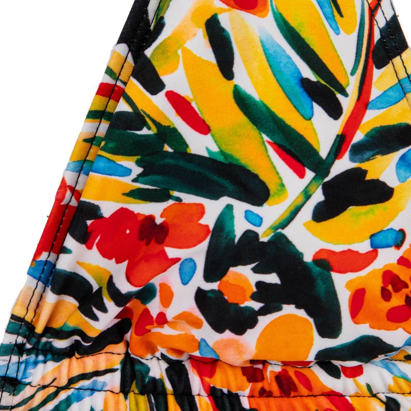 Maillot De Bain 2 Pièces Femme Grande Taille - Imprimé Tendance Avec Volants, Tankini Taille Haute