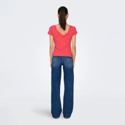 Haut mc hibiscus onllennie s/s lace mix top jrs 15324886 4081 Femme ONLY