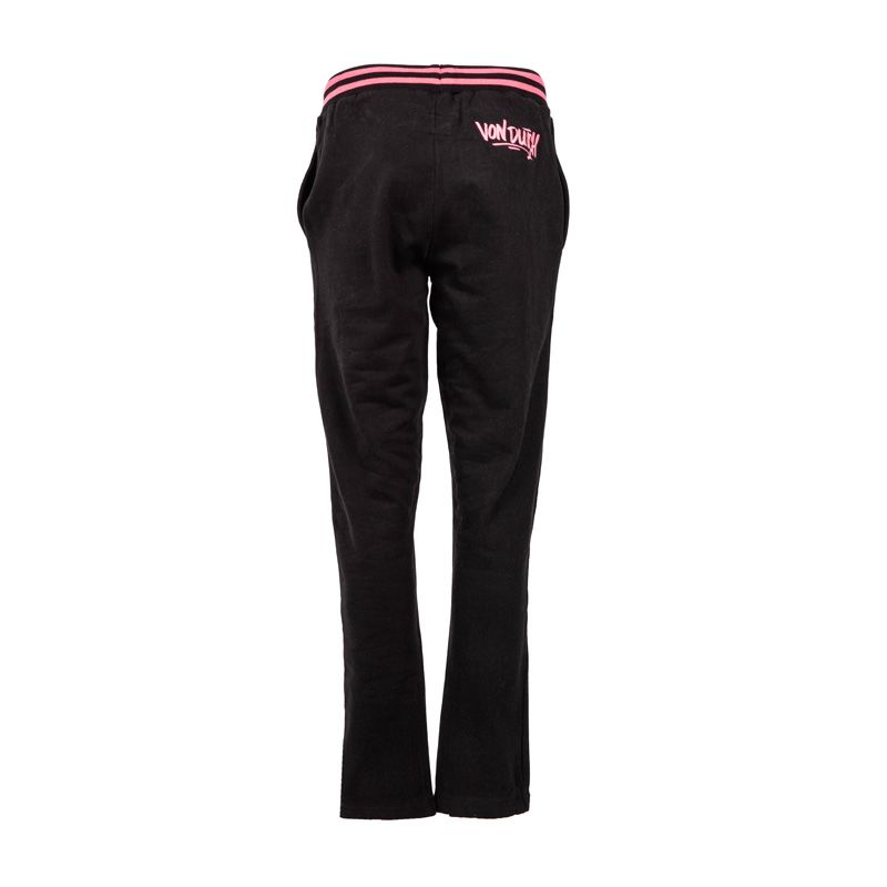 Pant jogging uni + rib contraste vd/2/jog/clap/nr Femme VON DUTCH