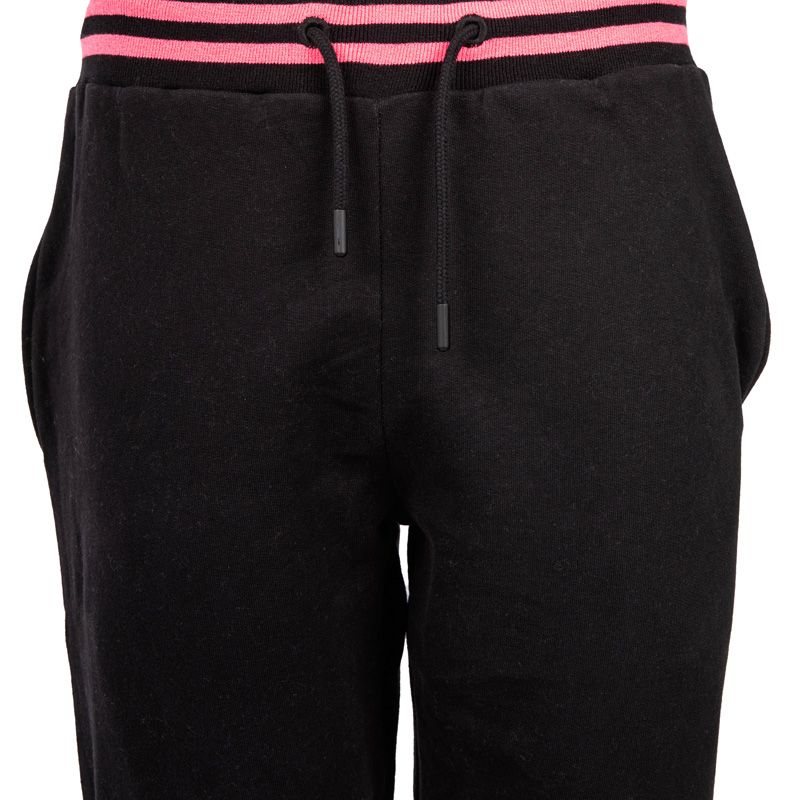 Pant jogging uni + rib contraste vd/2/jog/clap/nr Femme VON DUTCH