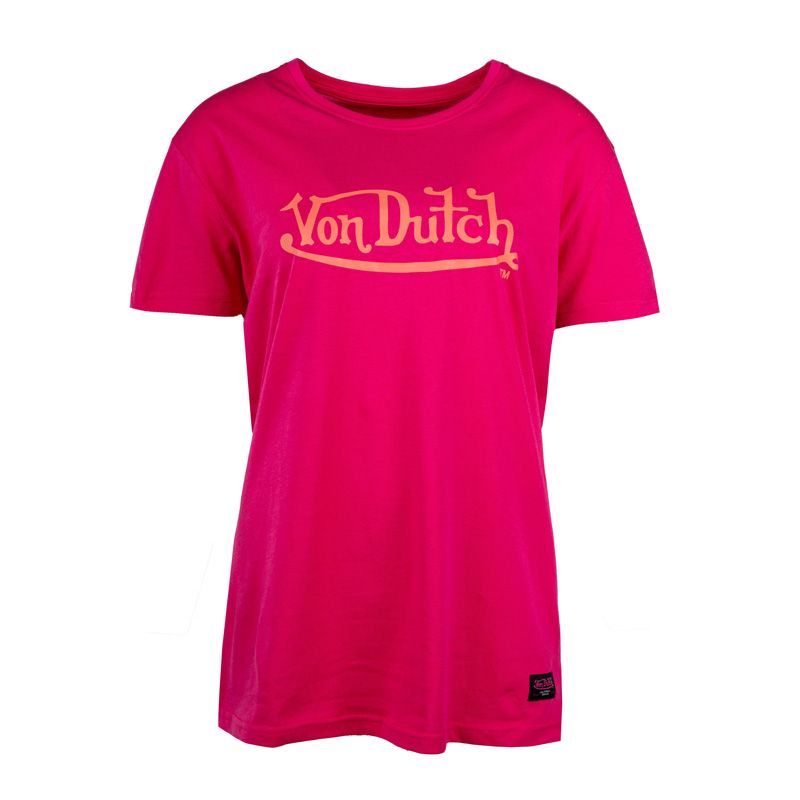 Tee shirt femme ample et print devant vd/2/trc/jod/pk Femme VON DUTCH