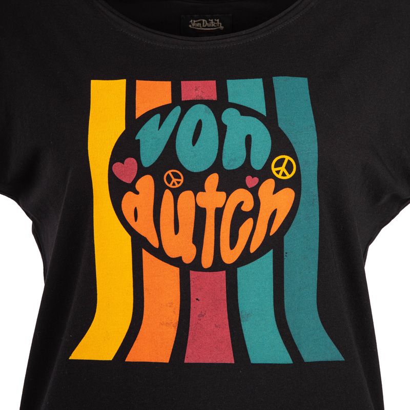 Tee shirt mc print devant vd/2/trc/nowar/nr Femme VON DUTCH Tee shirt mc print devant vd/2/trc/nowar/nr Femme VON DUTCH