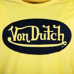 Tee shirt front couleur fluo logo imprime devant vd/1/trc/front/no Homme VON DUTCH Tee shirt front couleur fluo logo imprime devant vd/1/trc/front/no Homme VON DUTCH