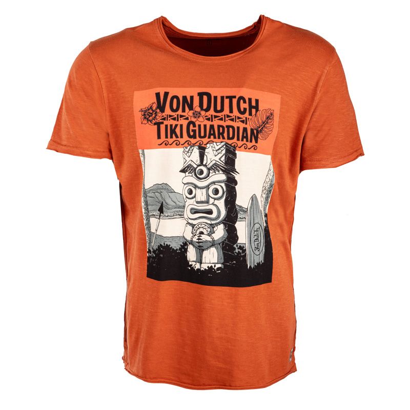 Tee shirt mc regular fit col rond print devant vd/1/trc/gard/o Homme VON DUTCH