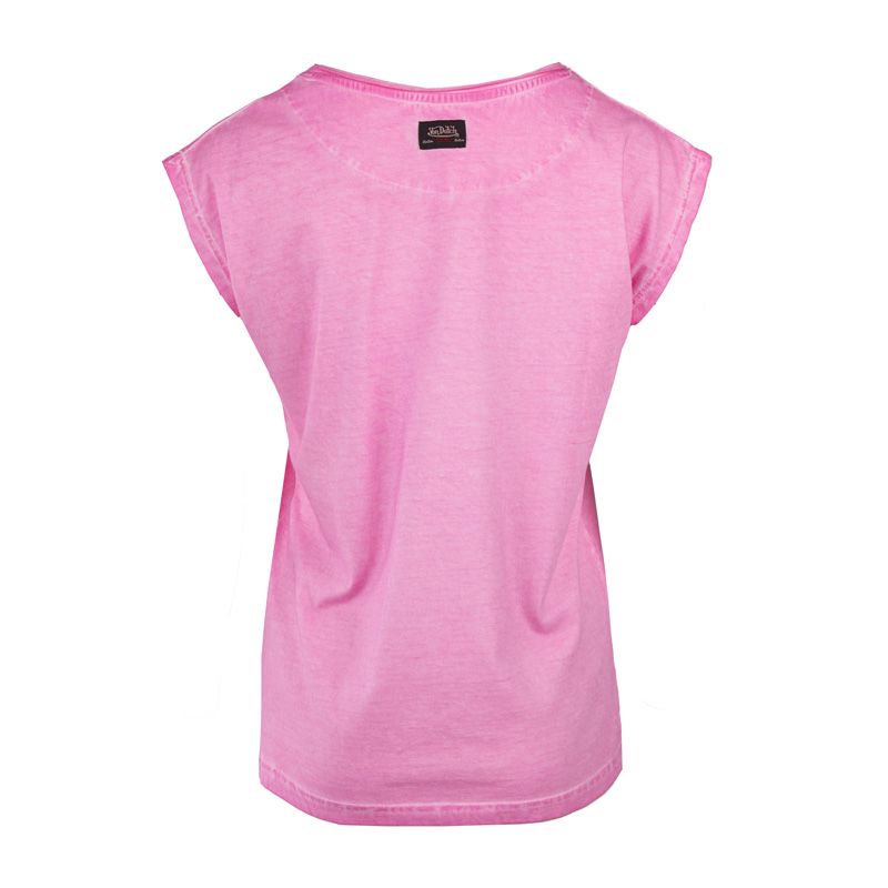 Tee shirt mc effet use et print devant vd/2/trc/story/lp Femme VON DUTCH